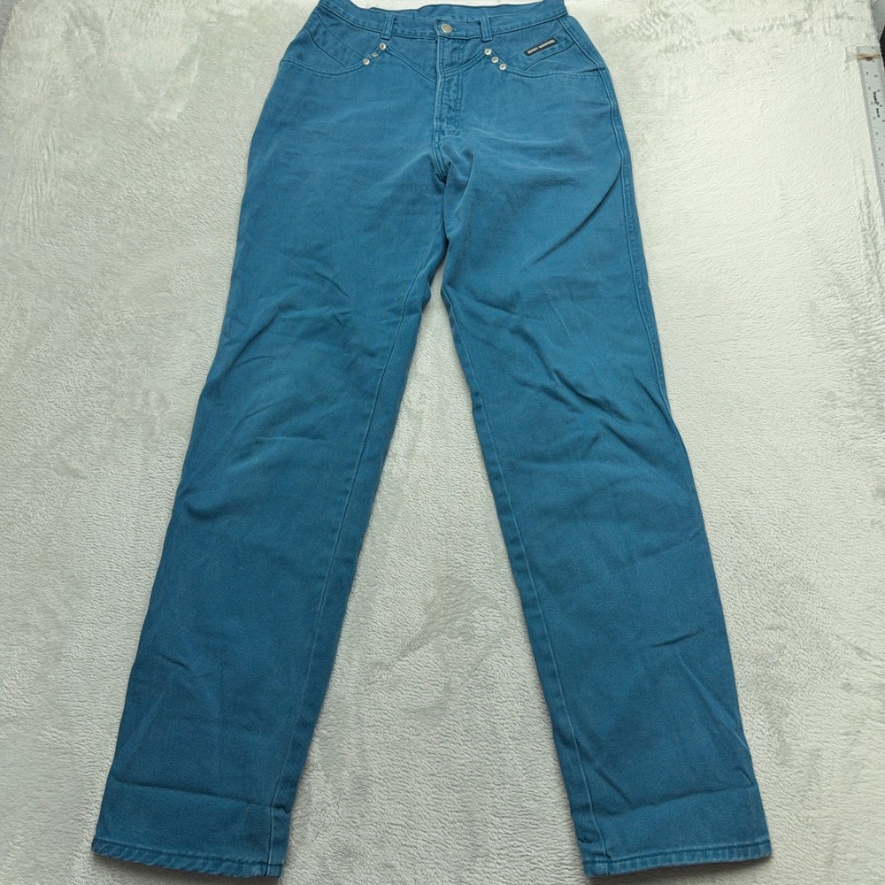 Rocky Mountain Jeans Womens 32/13 Blue Teal Vintage High Waist Western Denim